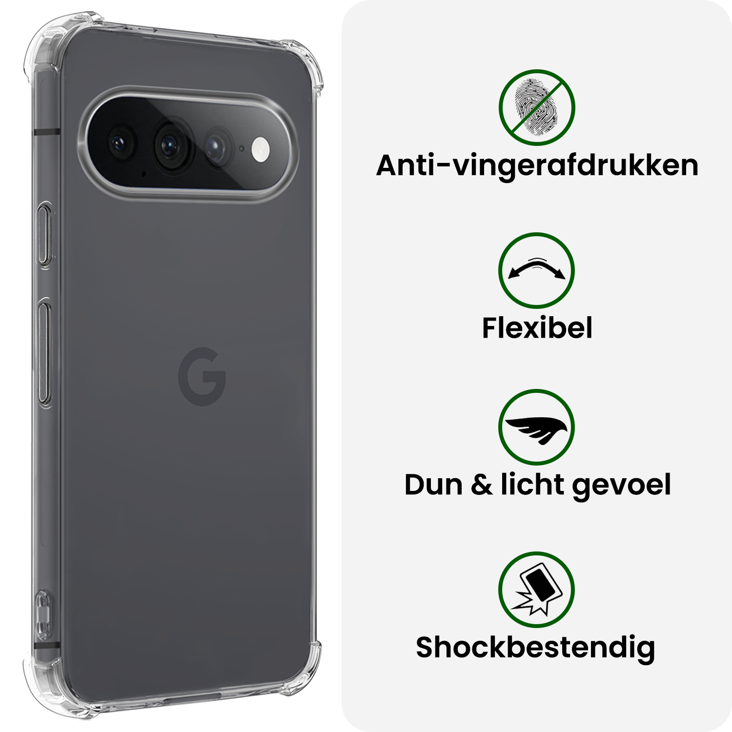 BASEY. BASEY. Google Pixel 11 Pro XL Hoesje Shockproof - Transparant
