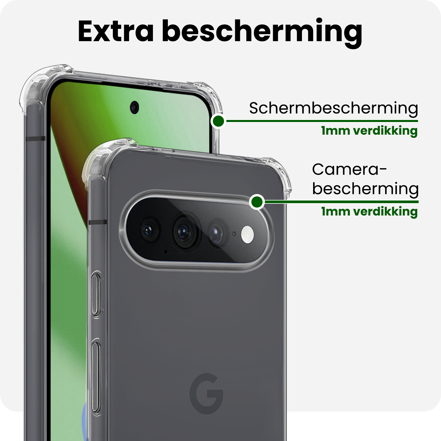 BASEY. BASEY. Google Pixel 11 Pro XL Hoesje Shockproof - Transparant
