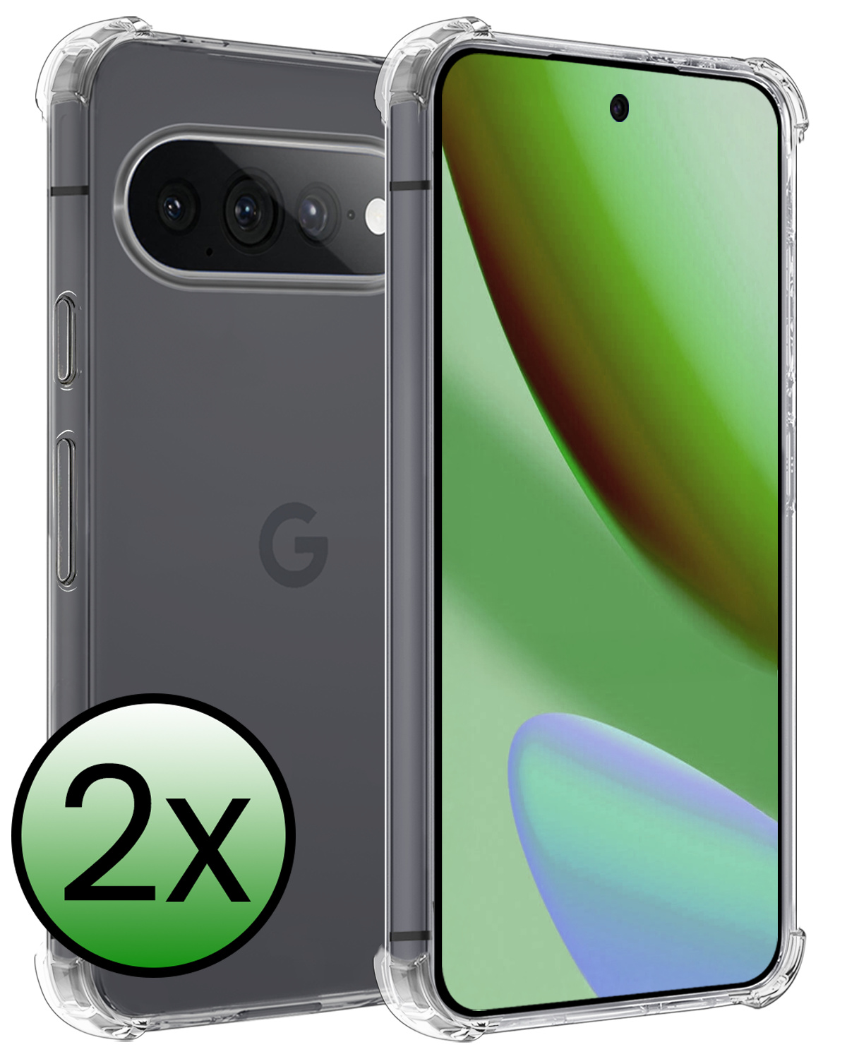 BASEY. BASEY. Google Pixel 11 Pro XL Hoesje Shockproof - Transparant - 2 PACK