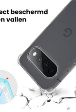 BASEY. BASEY. Google Pixel 11 Pro XL Hoesje Shockproof - Transparant - 2 PACK