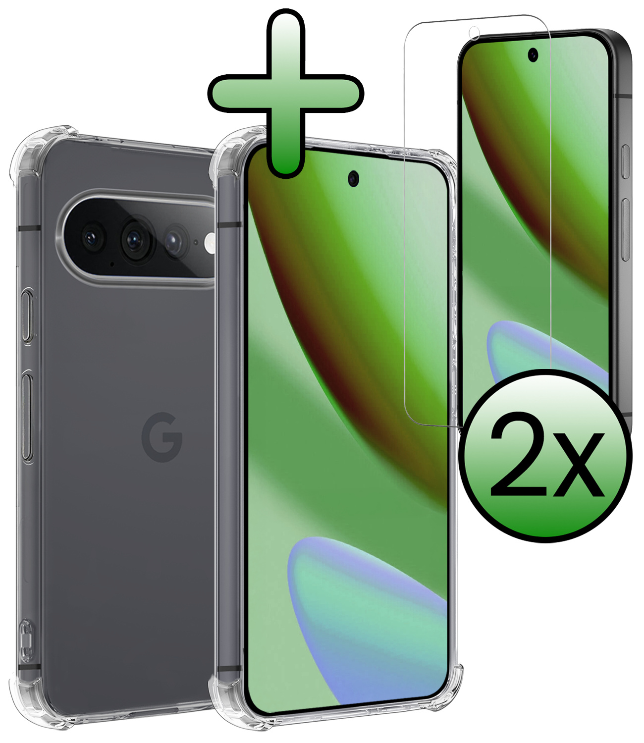 BASEY. BASEY. Google Pixel 11 Pro XL Hoesje Shockproof Met 2x Screenprotector