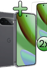 BASEY. BASEY. Google Pixel 11 Pro XL Hoesje Siliconen Met 2x Screenprotector - Transparant
