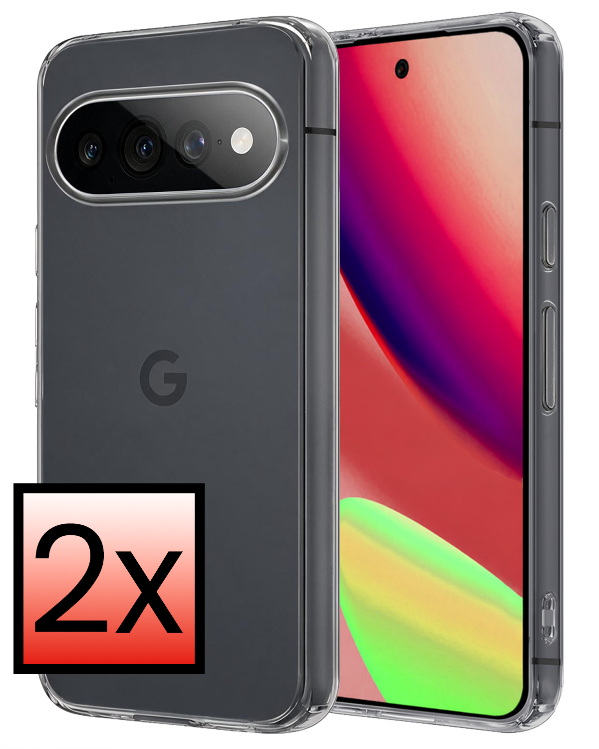 NoXx NoXx Google Pixel 11 Pro XL Hoesje Siliconen - Transparant - 2 PACK