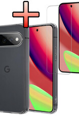 NoXx NoXx Google Pixel 11 Pro XL Hoesje Siliconen Met Screenprotector - Transparant