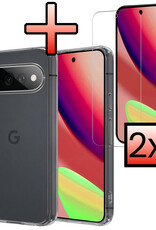 NoXx NoXx Google Pixel 11 Pro XL Hoesje Siliconen Met 2x Screenprotector - Transparant