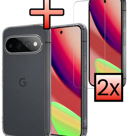 NoXx NoXx Google Pixel 11 Pro XL Hoesje Siliconen Met 2x Screenprotector - Transparant
