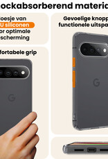 Nomfy Nomfy Google Pixel 11 Pro XL Hoesje Siliconen Met Screenprotector - Transparant