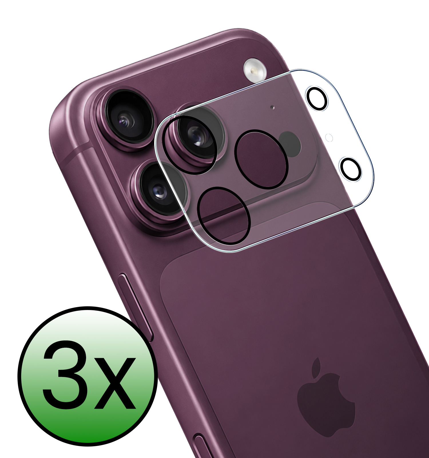 BASEY. BASEY. iPhone 18 Pro Max Camera Screenprotector - 3 PACK