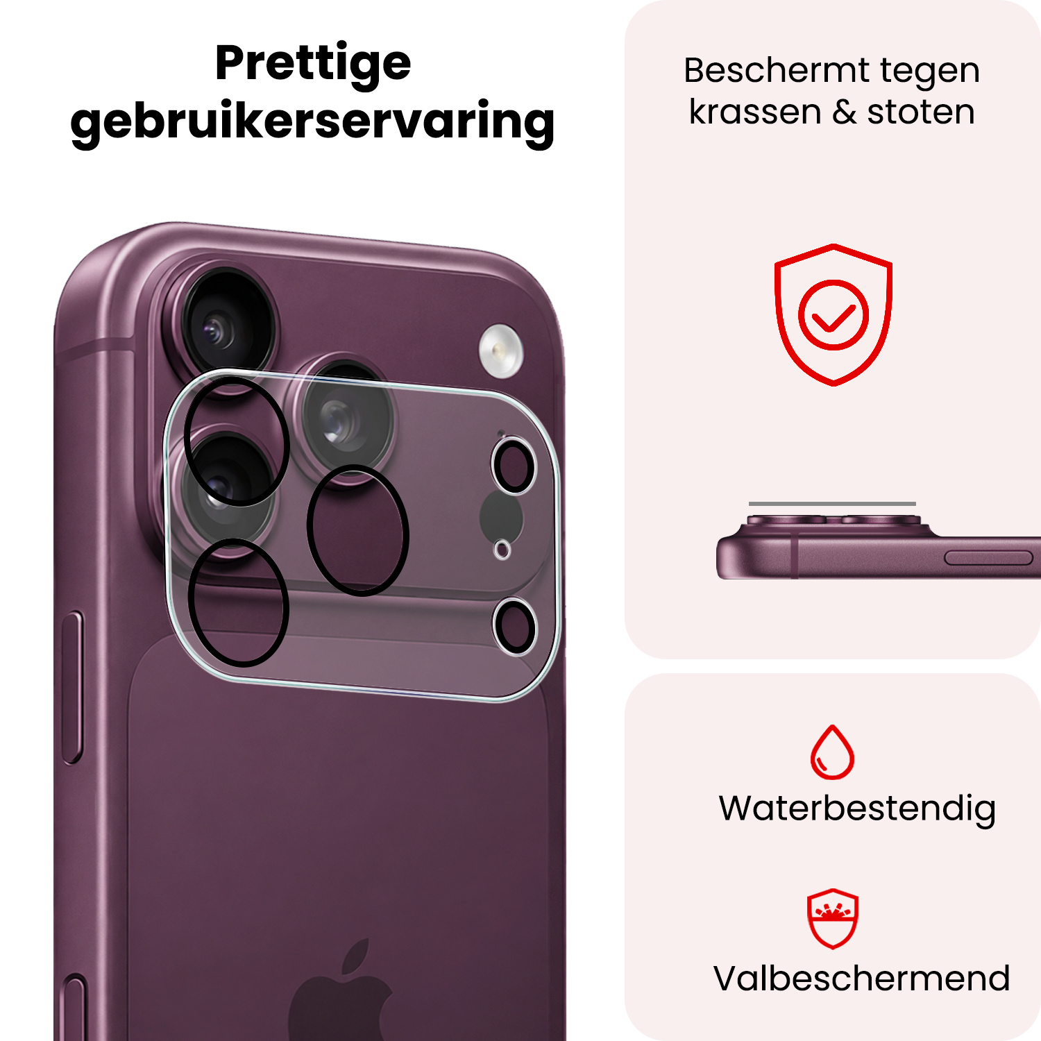 NoXx NoXx iPhone 18 Pro Max Camera Screenprotector - 2 PACK