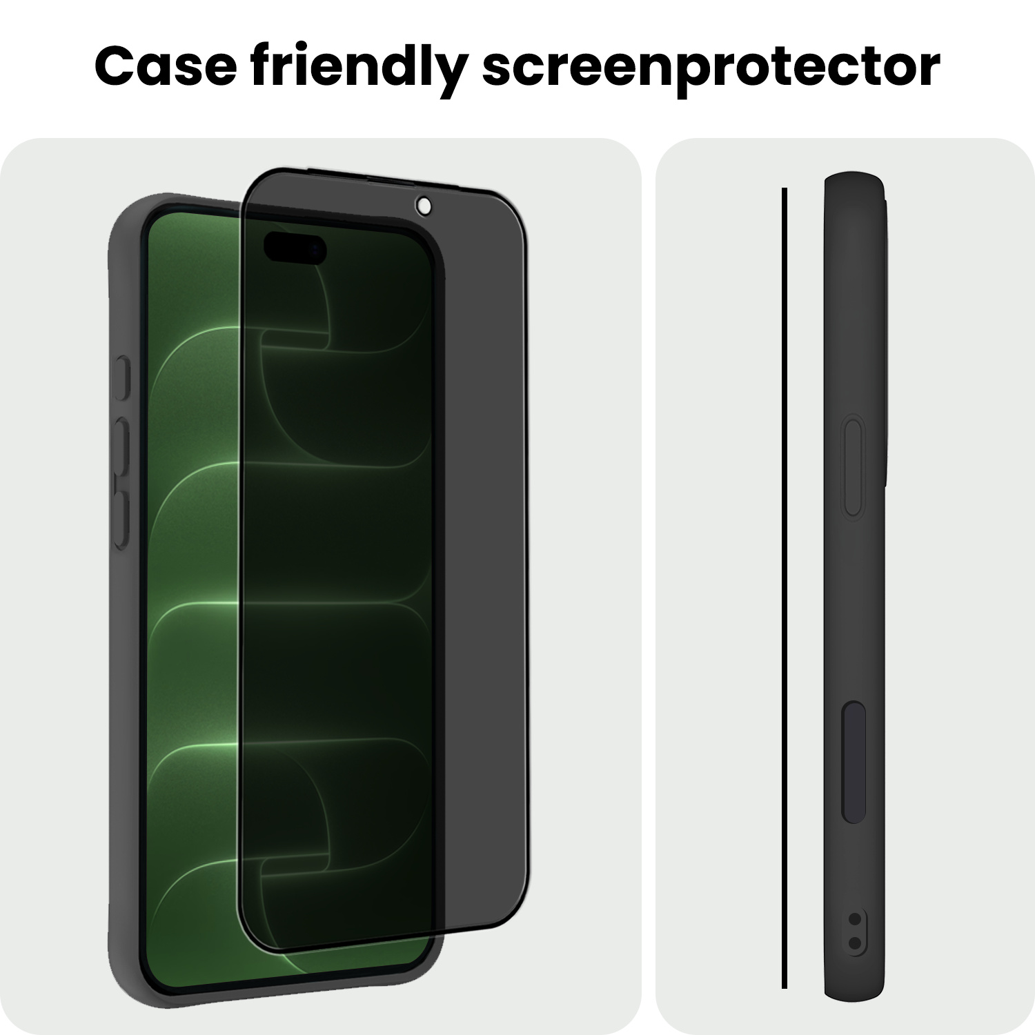 BASEY. BASEY. iPhone 18 Pro Screenprotector Glas Privacy - 2 PACK