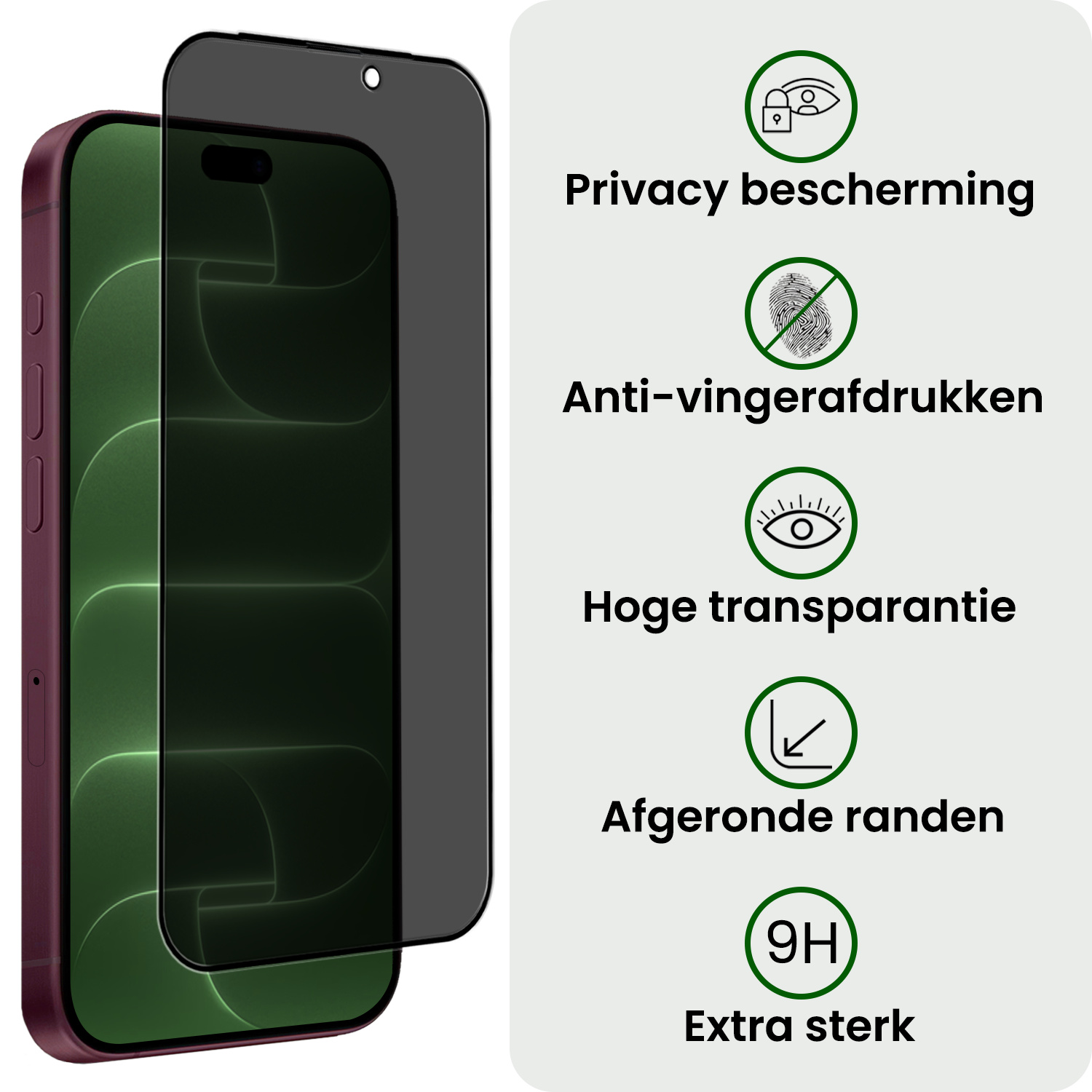BASEY. BASEY. iPhone 18 Pro Max Screenprotector Glas Privacy