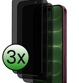 BASEY. BASEY. iPhone 18 Pro Max Screenprotector Glas Privacy - 3 PACK