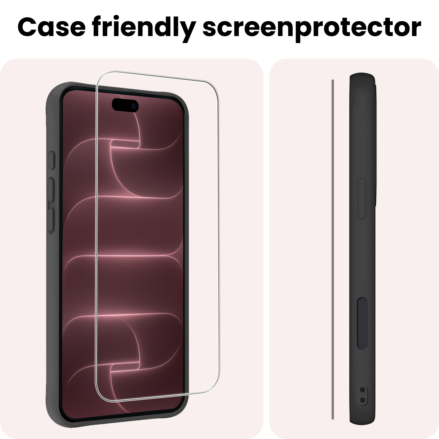 NoXx NoXx iPhone 18 Pro Max Screenprotector Glas Met Dichte Notch