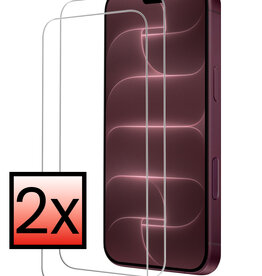 NoXx NoXx iPhone 18 Pro Max Screenprotector Glas Met Dichte Notch - 2 PACK