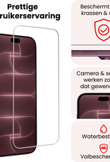NoXx NoXx iPhone 18 Pro Max Screenprotector Glas Met Dichte Notch - 2 PACK