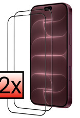 NoXx NoXx iPhone 18 Pro Max Screenprotector Glas Full Cover 2D - 2 PACK