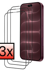 NoXx NoXx iPhone 18 Pro Max Screenprotector Glas Full Cover 2D - 3 PACK
