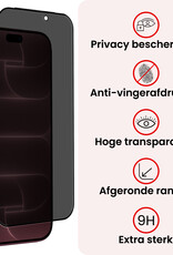 NoXx NoXx iPhone 18 Pro Screenprotector Glas Privacy - 3 PACK