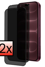 NoXx NoXx iPhone 18 Pro Max Screenprotector Glas Privacy - 2 PACK