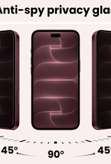 NoXx NoXx iPhone 18 Pro Max Screenprotector Glas Privacy - 3 PACK