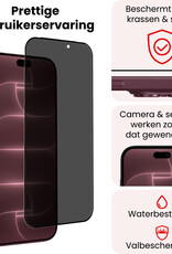 NoXx NoXx iPhone 18 Pro Max Screenprotector Glas Privacy - 3 PACK