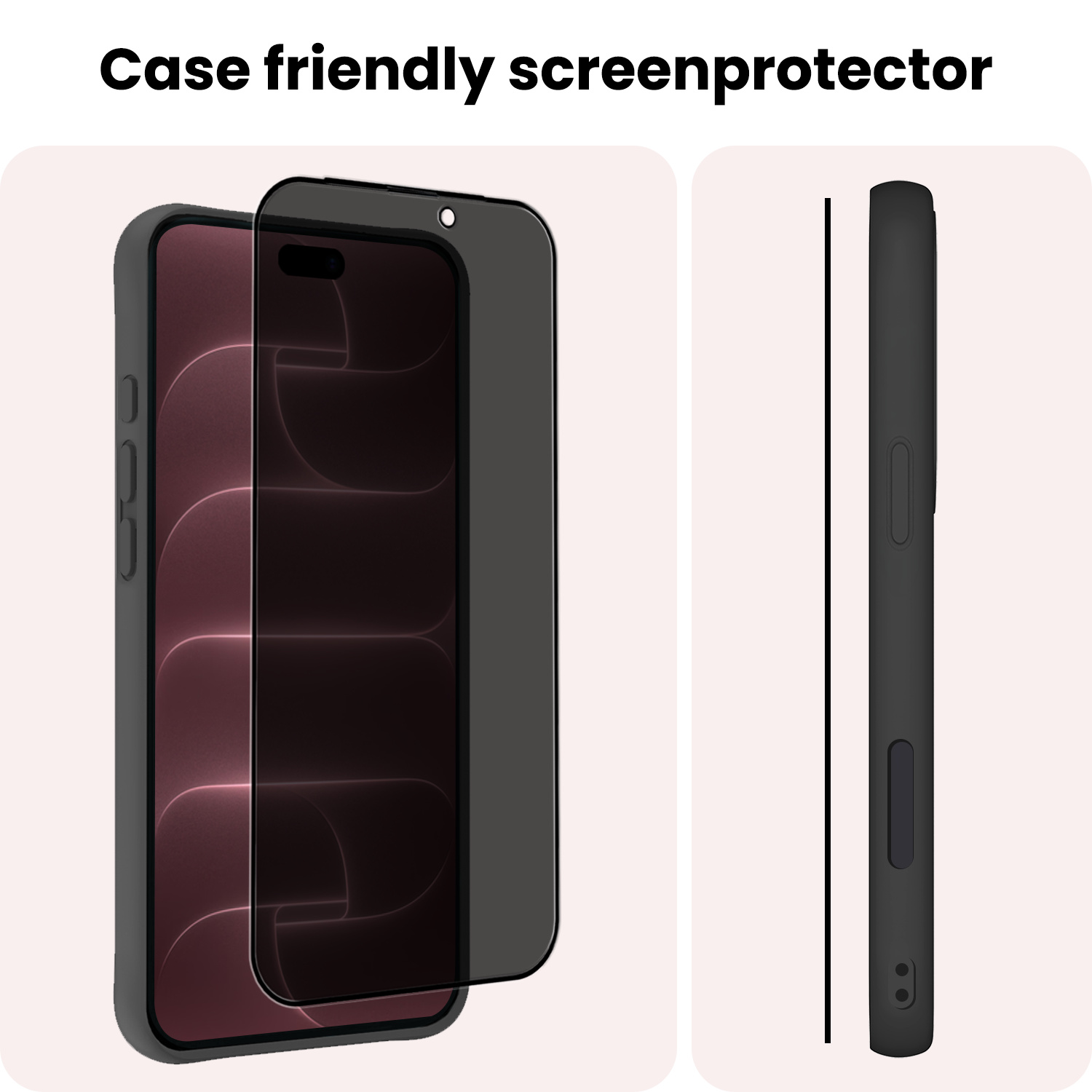 NoXx NoXx iPhone 18 Pro Max Screenprotector Glas Privacy - 3 PACK
