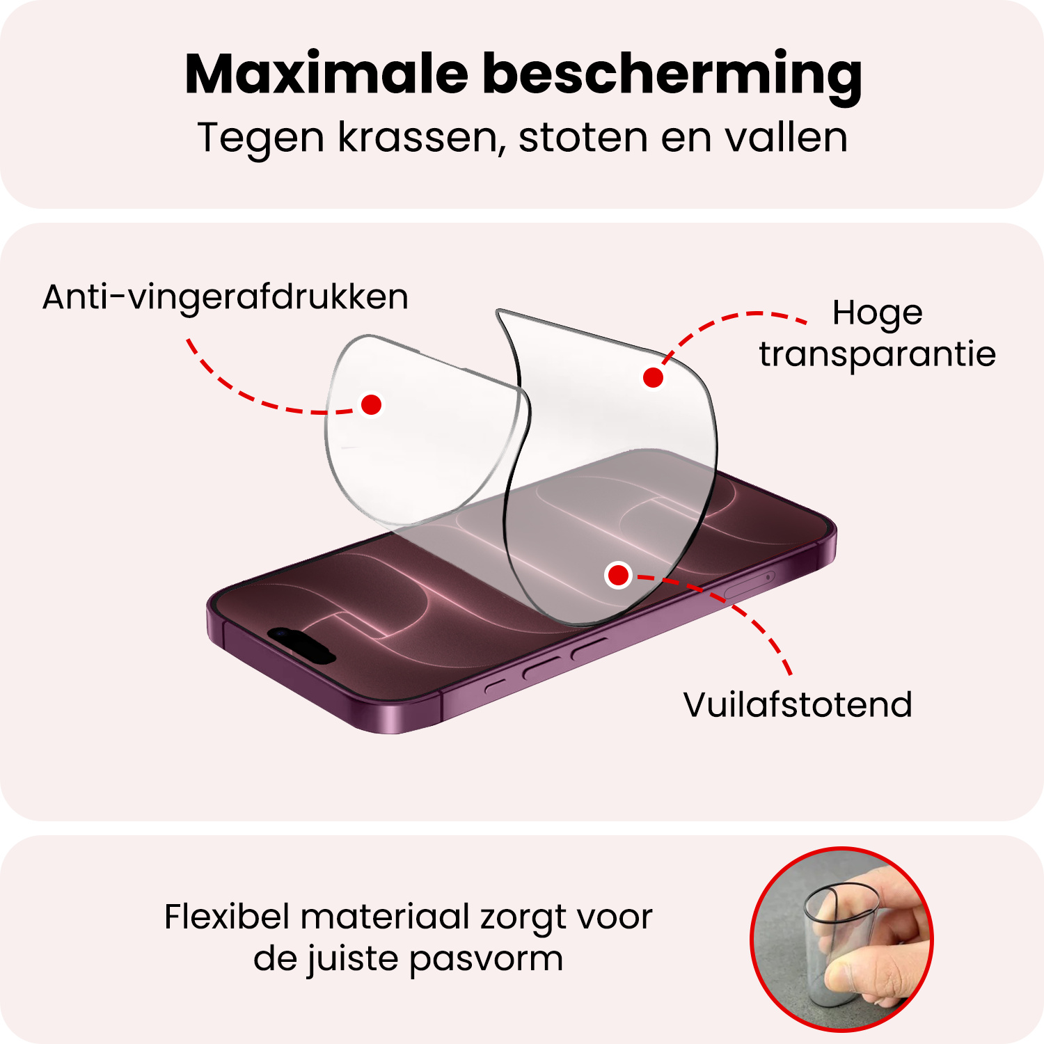 NoXx NoXx iPhone 18 Pro Hybrid Screenprotector