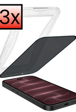 NoXx NoXx iPhone 18 Pro Hybrid Privacy Screenprotector - 3 PACK