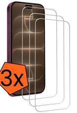 Nomfy Nomfy iPhone 18 Pro Screenprotector Glas Met Dichte Notch - 3 PACK