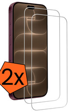 Nomfy Nomfy iPhone 18 Pro Max Screenprotector Glas Met Dichte Notch - 2 PACK