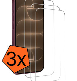 Nomfy Nomfy iPhone 18 Pro Max Screenprotector Glas Met Dichte Notch - 3 PACK