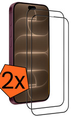 Nomfy Nomfy iPhone 18 Pro Screenprotector Glas Full Cover 2D - 2 PACK