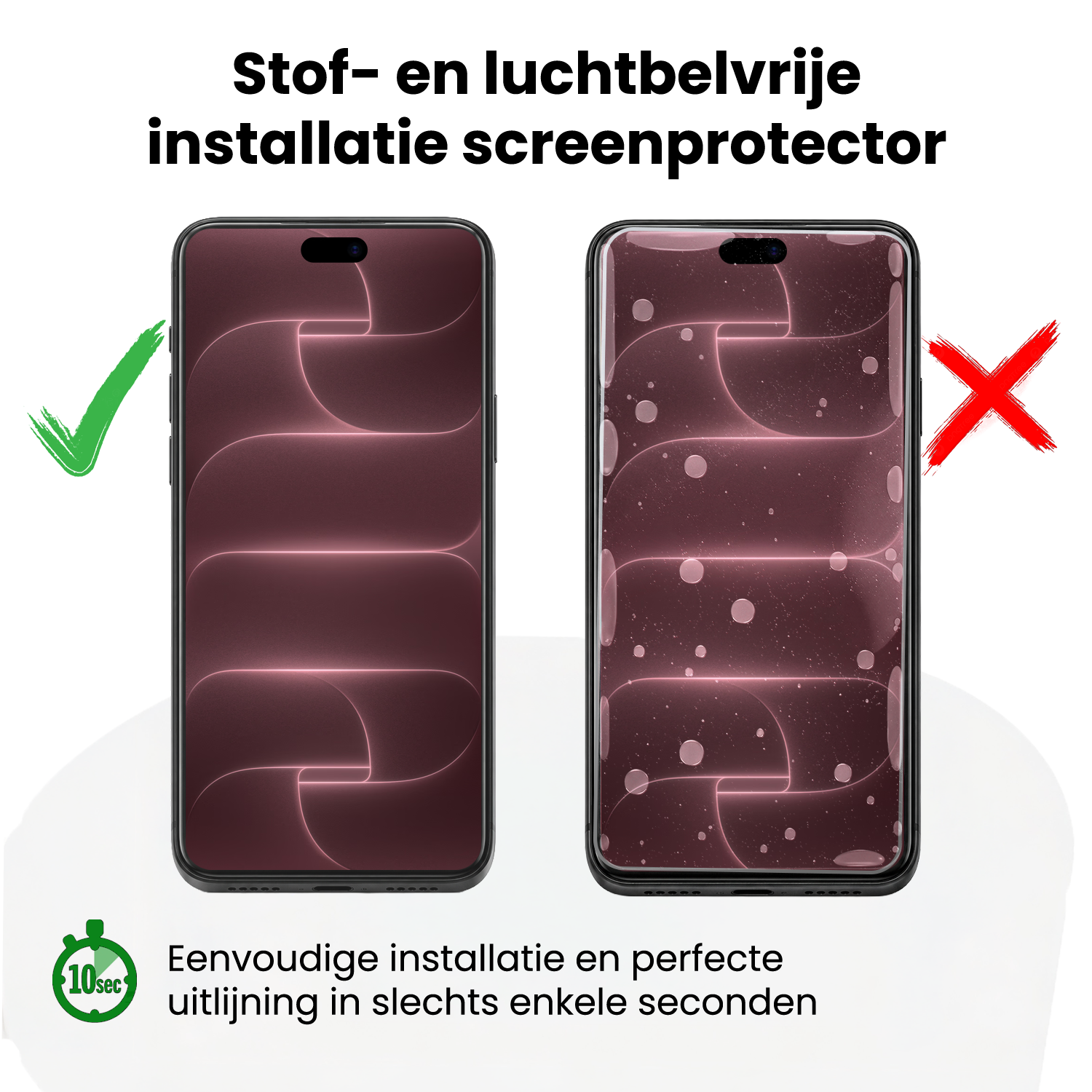 NoXx NoXx iPhone 18 Pro Max Screenprotector Perfect Fit Kit - 2 PACK
