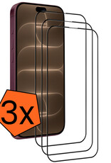 Nomfy Nomfy iPhone 18 Pro Screenprotector Glas Full Cover 2D - 3 PACK