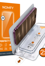 Nomfy Nomfy iPhone 18 Pro Screenprotector Perfect Fit Kit - 2 PACK