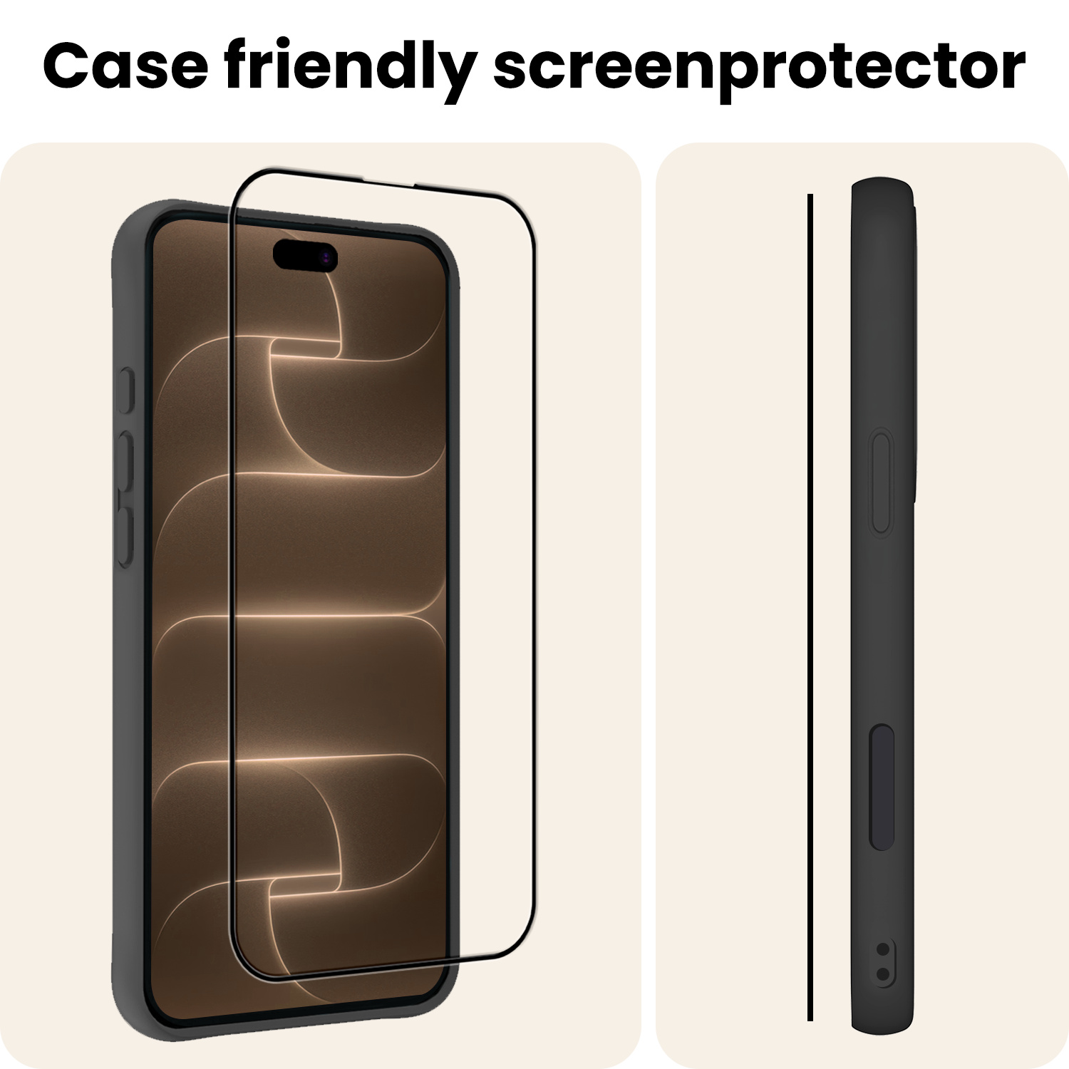 Nomfy Nomfy iPhone 18 Pro Max Screenprotector Glas Full Cover 2D - 2 PACK