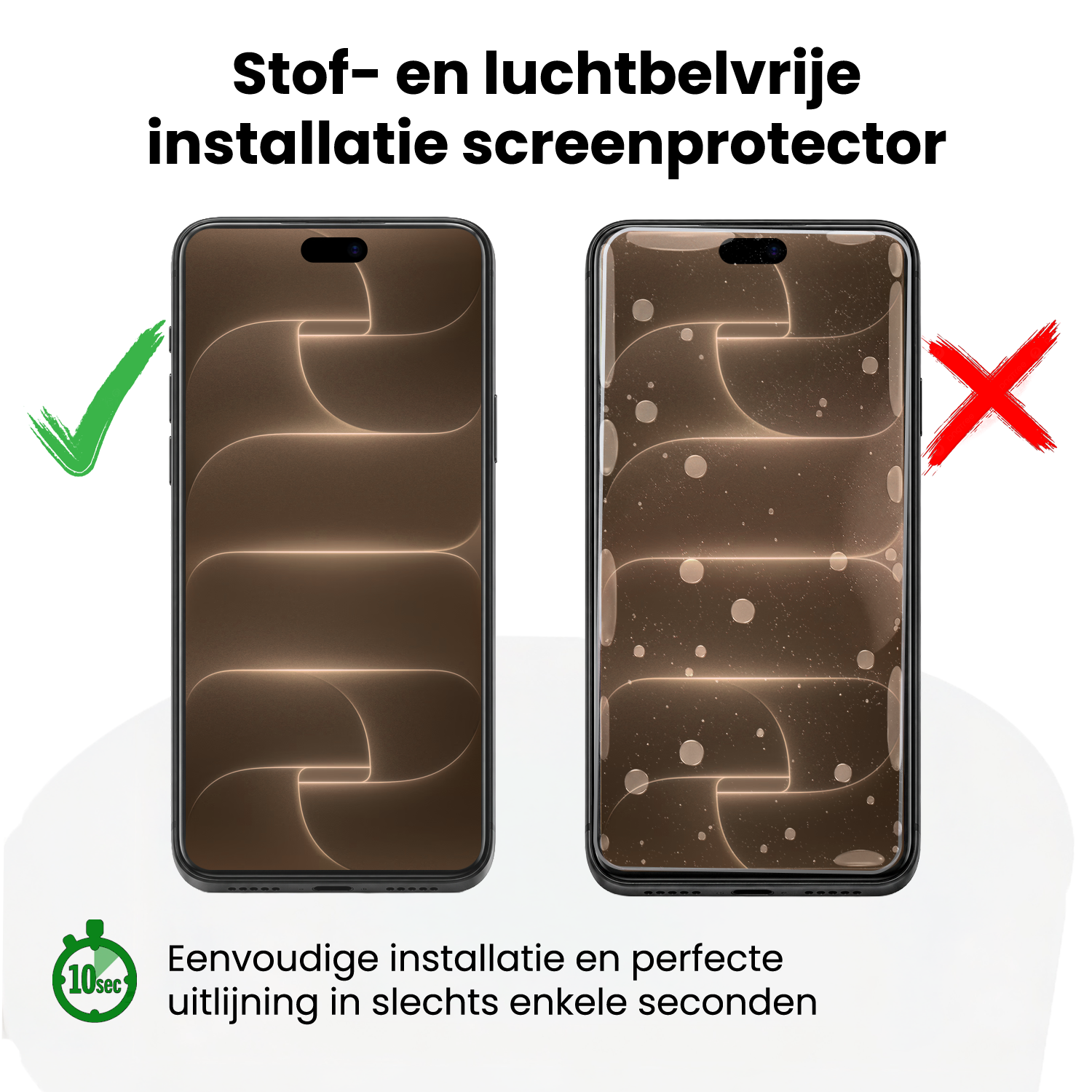 Nomfy Nomfy iPhone 18 Pro Max Screenprotector Perfect Fit Kit - 2 PACK