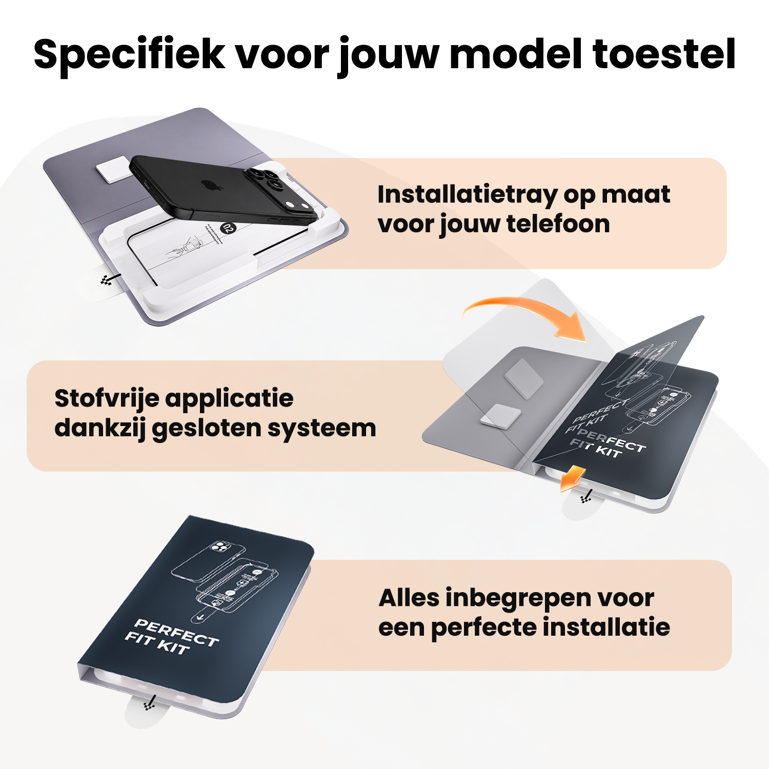 Nomfy Nomfy iPhone 18 Pro Max Screenprotector Perfect Fit Kit - 2 PACK