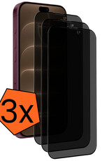 Nomfy Nomfy iPhone 18 Pro Max Screenprotector Glas Privacy - 3 PACK