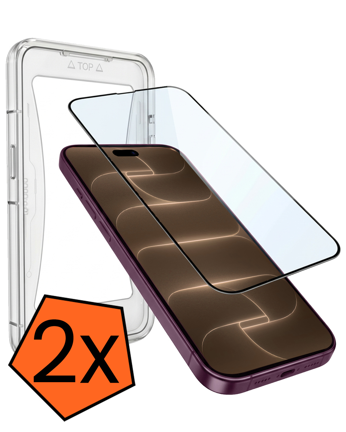 Nomfy Nomfy iPhone 18 Pro Max Hybrid Screenprotector - 2 PACK