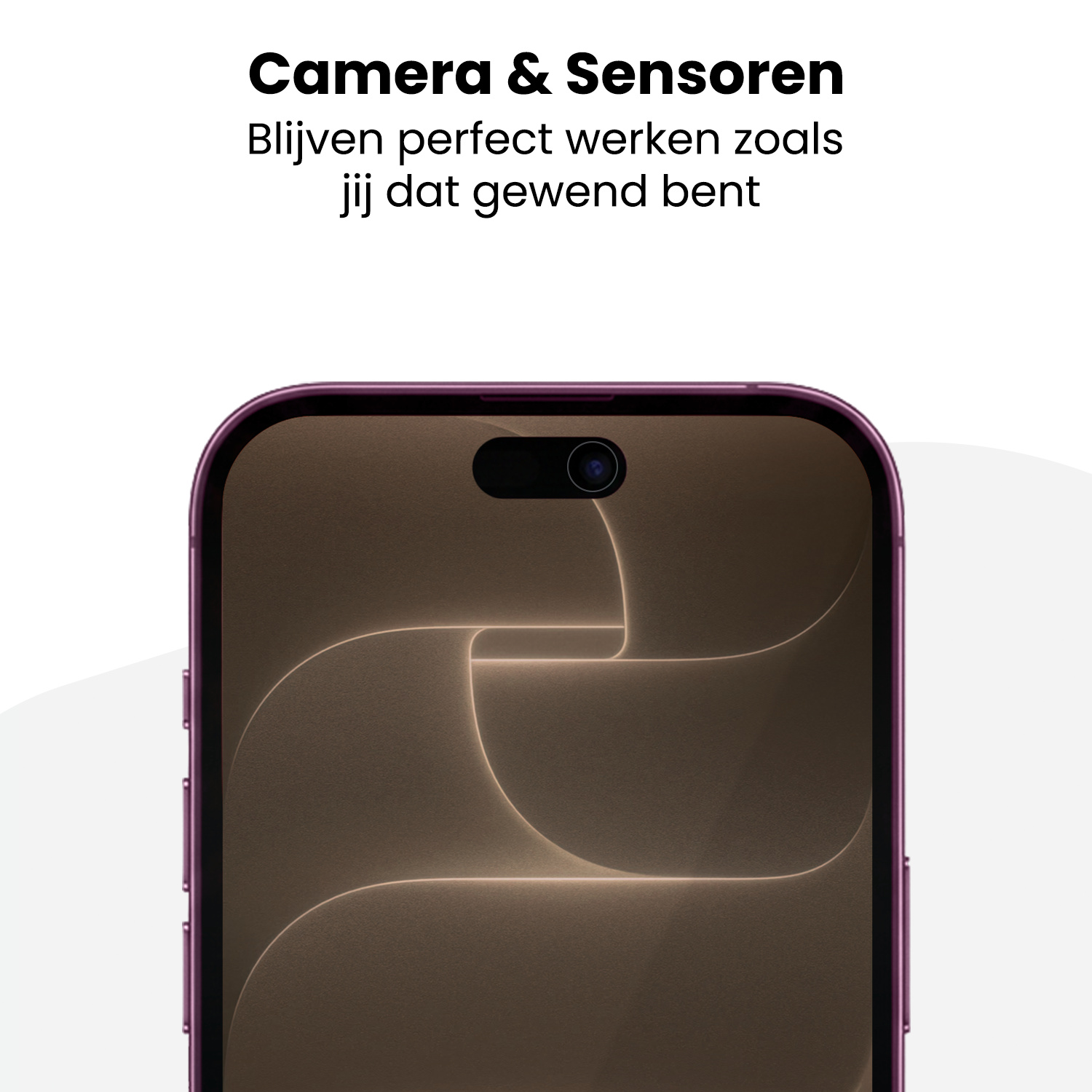 Nomfy Nomfy iPhone 18 Pro Hybrid Privacy Screenprotector - 2 PACK