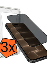 Nomfy Nomfy iPhone 18 Pro Max Hybrid Privacy Screenprotector - 3 PACK