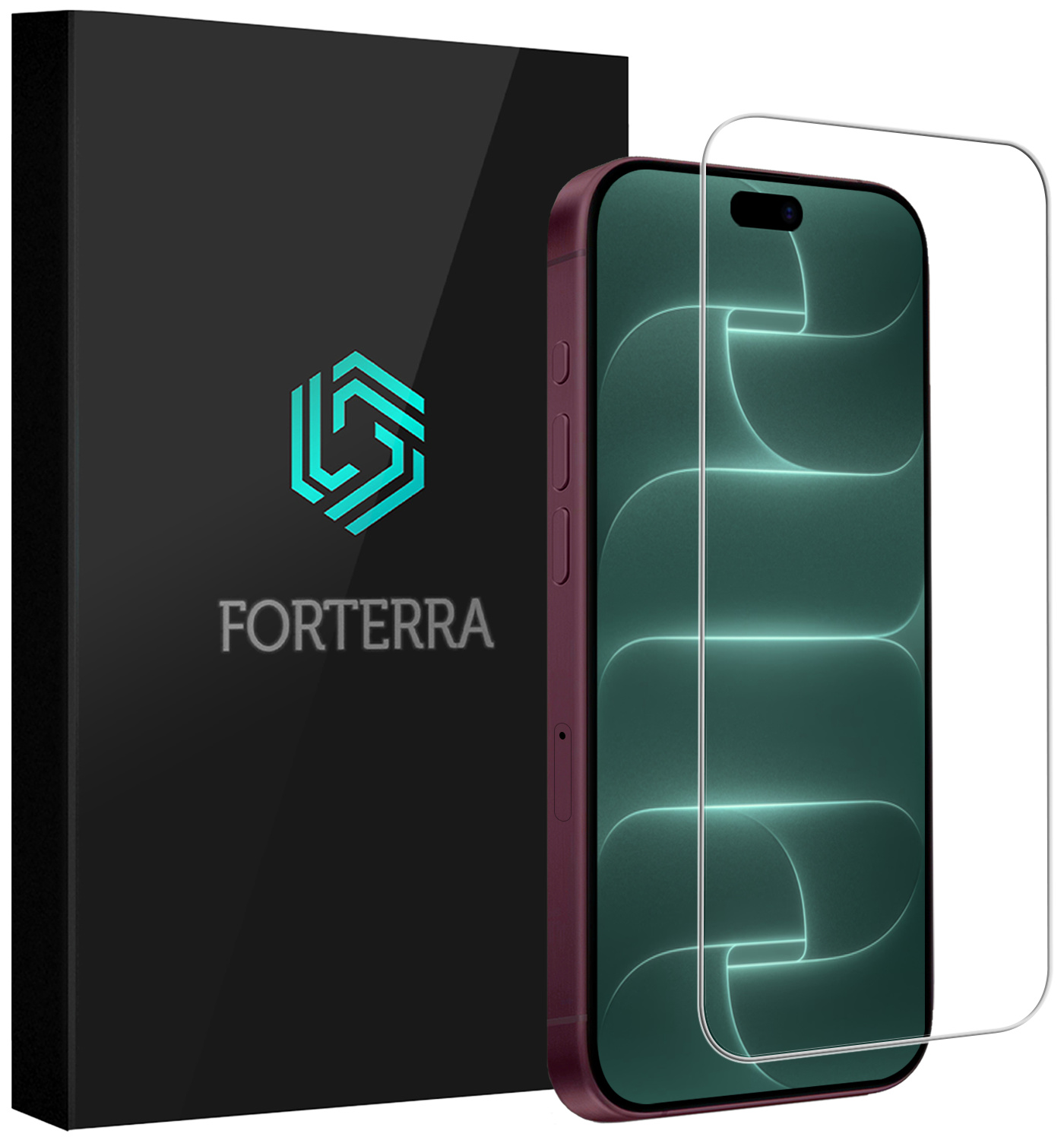 Forterra Forterra iPhone 18 Pro Max Screenprotector Glas Met Dichte Notch