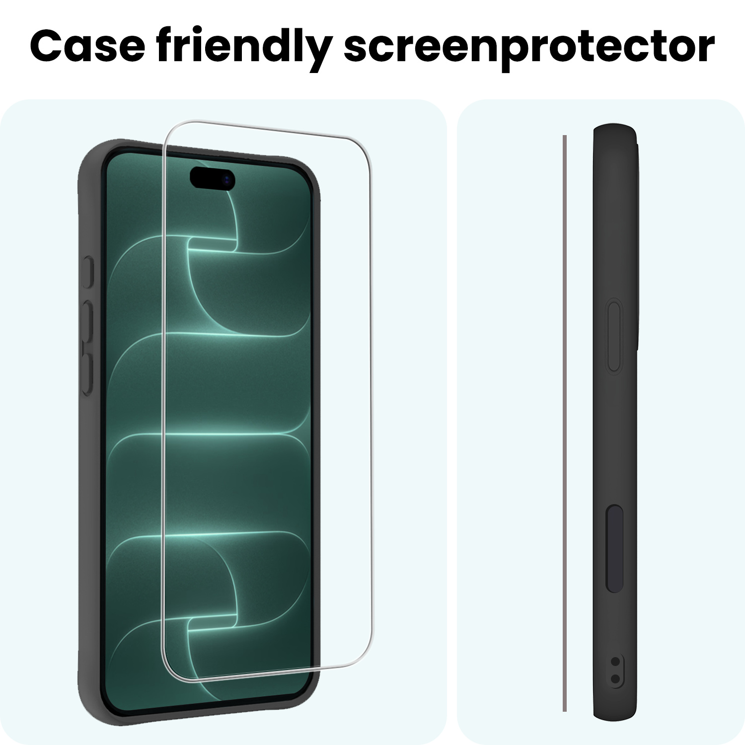 Forterra Forterra iPhone 18 Pro Max Screenprotector Glas Met Dichte Notch - 2 PACK