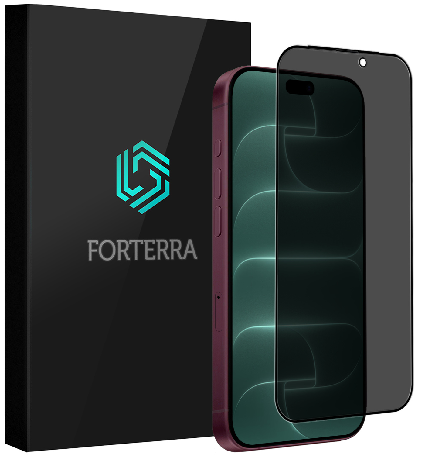 Forterra Forterra iPhone 18 Pro Screenprotector Glas Privacy
