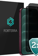 Forterra Forterra iPhone 18 Pro Screenprotector Glas Privacy - 2 PACK