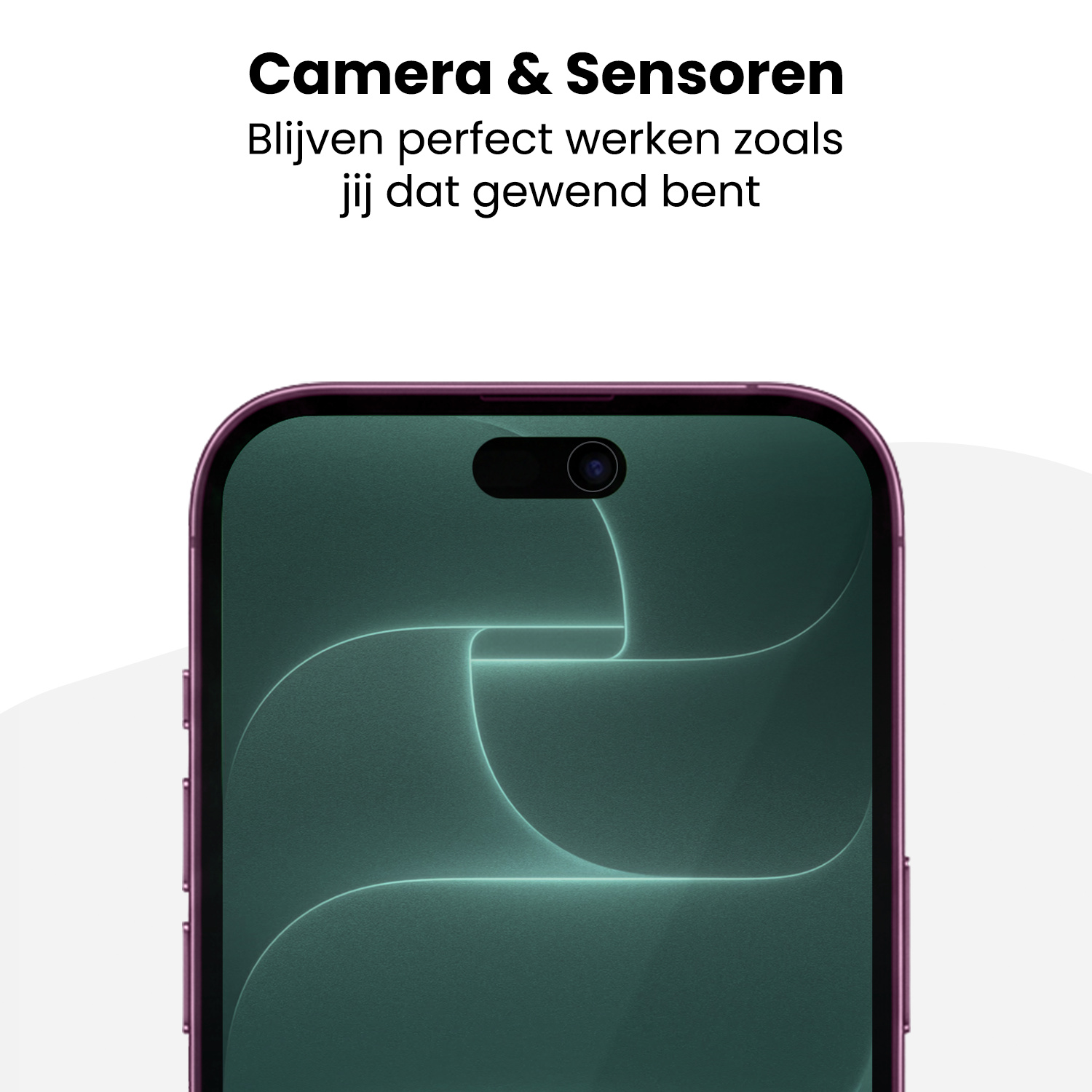 Forterra Forterra iPhone 18 Pro Hybrid Privacy Screenprotector - 2 PACK