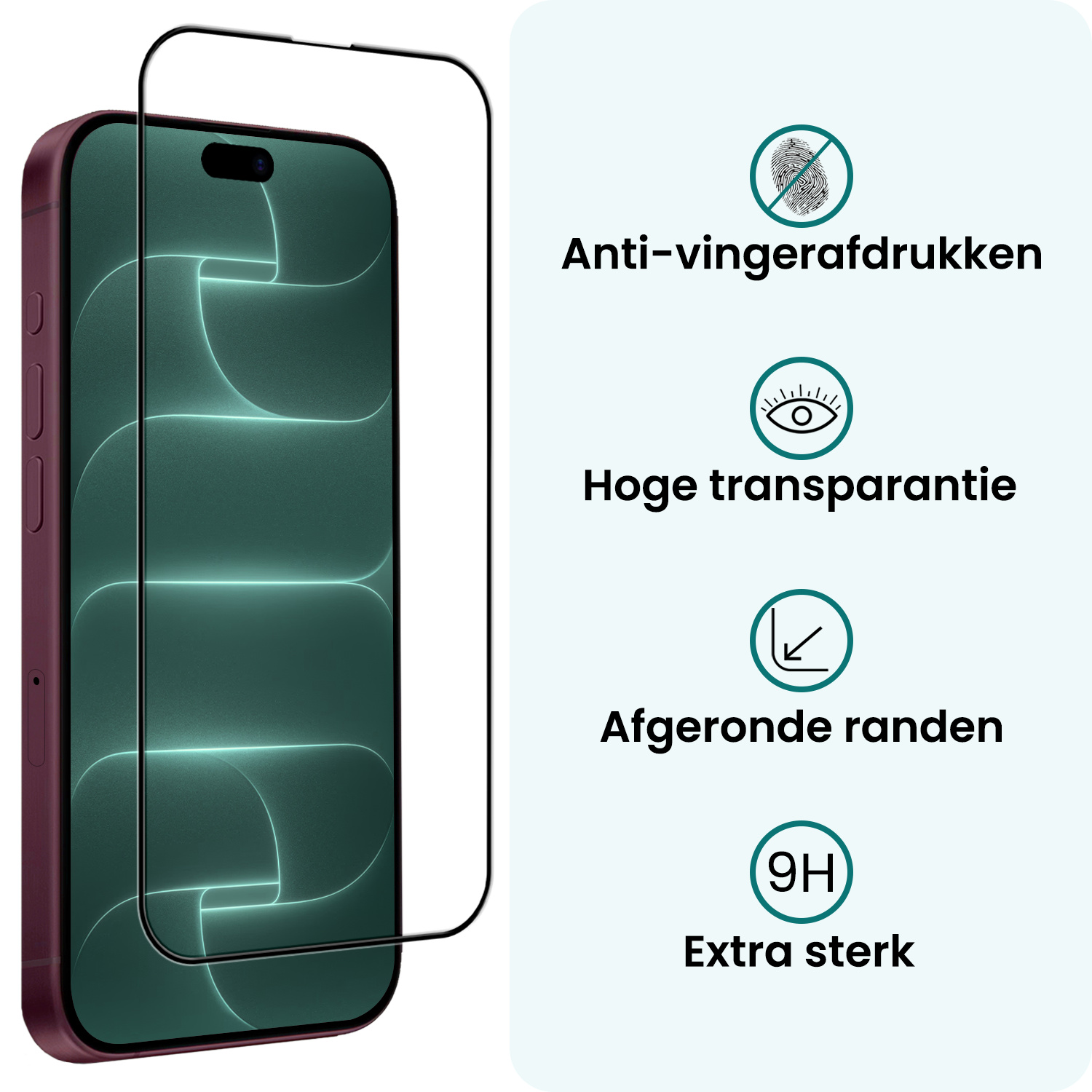 Forterra Forterra iPhone 18 Pro Screenprotector Met Installieframe - 2 PACK