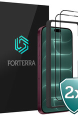 Forterra Forterra iPhone 18 Pro Max Screenprotector Met Installieframe - 2 PACK
