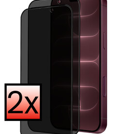 NoXx NoXx iPhone 18 Pro Screenprotector Glas Privacy - 2 PACK